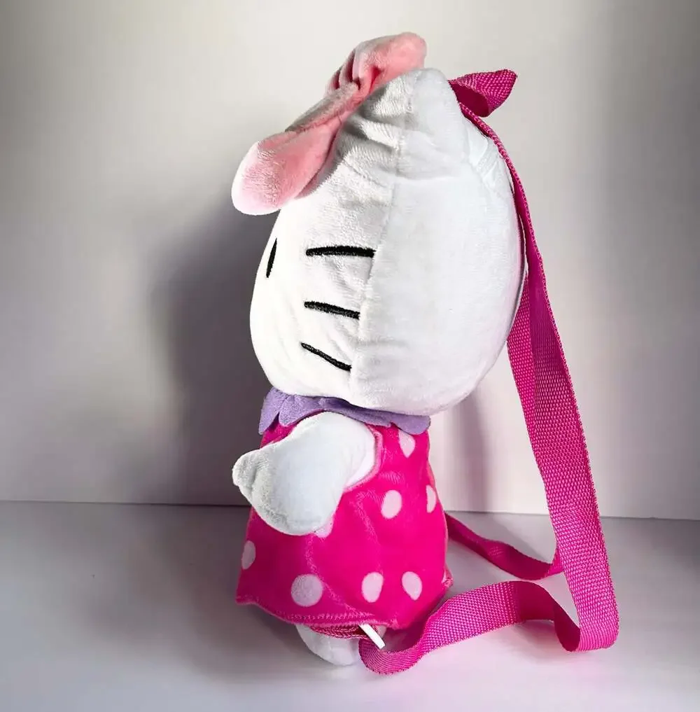 Sanrio Hello Kitty Polka Dot Dress Plush Backpack